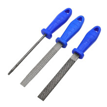 Wood Rasp File Set with Round Flat Half Round Profiles, Ergonomic Rubber Grip, Durable Alloy Steel