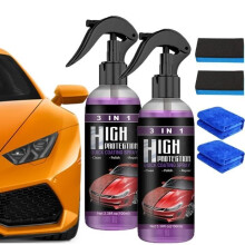 3-in-1 snelle autocoatingspray met hoge bescherming - 2 stuks autocoatingspray, snelle autowaspolijstspray voor auto's, gemakkelijk te gebruiken