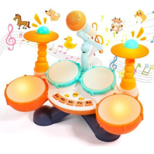 Babyspeelgoed Drums 1 jaar oud - Muziekinstrumenten voor kinderen Drum Kinderspeelgoed 1 2 jaar oud Meisjesspellen Paascadeau Kind 1 2 jaar oud Baby F