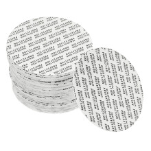 150pcs 65mm Pressure Sensitive Foam Seal Liners for Jars and Bottles, Polystyrene White Caps