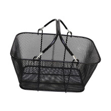 Large Capacity Rust Resistant Wire Mesh Shopping Basket with Easy Carry Handles for Retail and Home Use