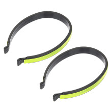 Reflective Bike Clips with Visibility Strips, Secure Fit Trouser Straps for Night Cycling Safety