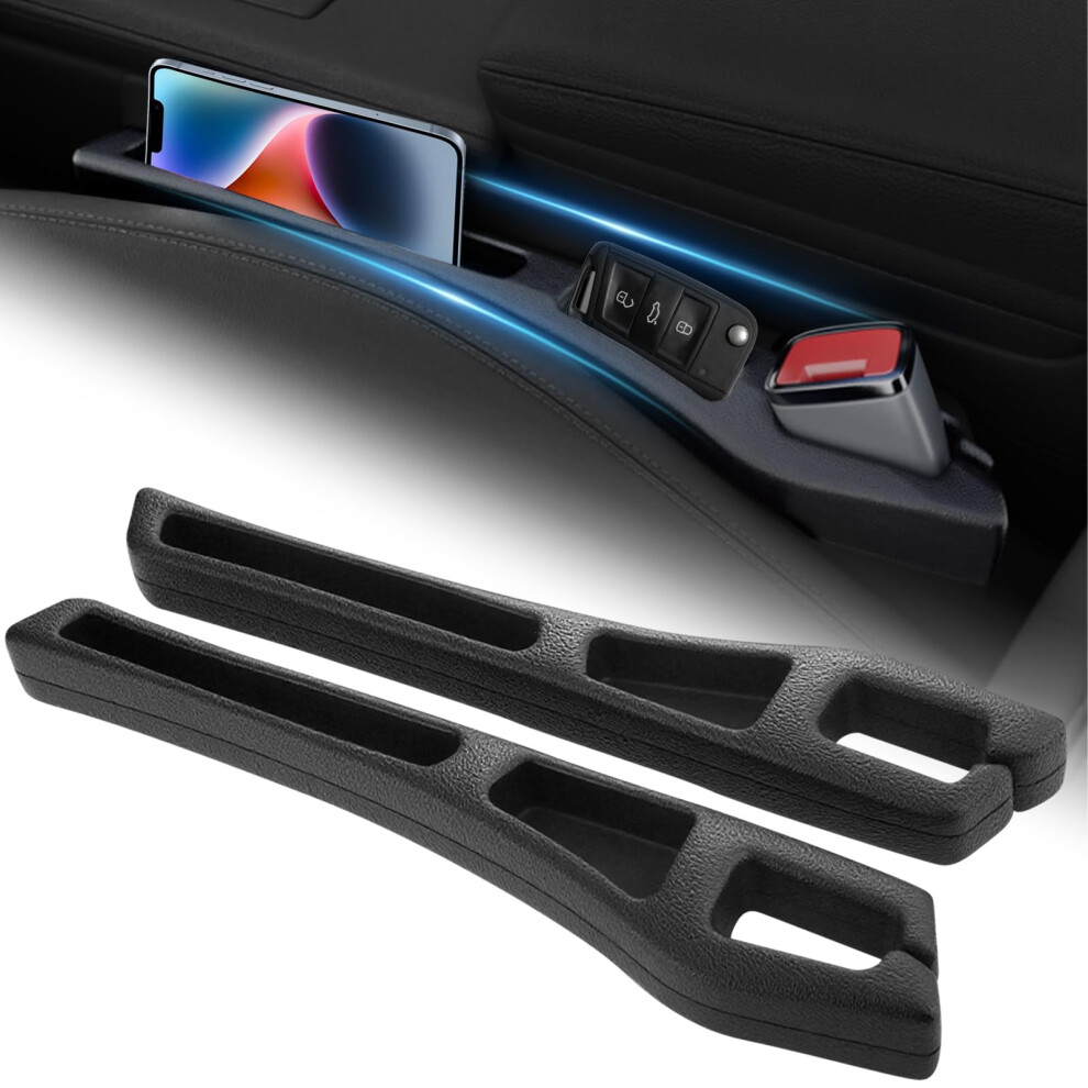 2Pcs Car Seat Gap Filler Organizer, Universal Fit Prevents Items Falling And Adds Extra Storage 9070919869228