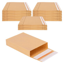 1000 Peel and Seal Mailing Bags 229 x 162 x 40 mm Reusable Foldable Mailers with Block Bottom and TearOff Strip