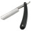 Straight Edge Razor with Smooth Black Handle for Precision Shaving, Foldable Safety Design 1