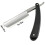 Straight Edge Razor with Smooth Black Handle for Precision Shaving, Foldable Safety Design 3