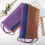 Spugna da bagno - Set spugna da bagno e doccia - Viola, blu e caffè - Nylon - 3 pezzi 3
