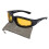 Motorcycle Riding Polarized Sunglasses UV400 Windproof Foam Padding Floating TR90 Frame Yellow 1