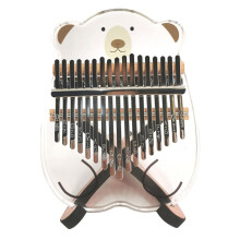 17 Key Kalimba Thumb Piano for Beginners with Cute Cartoon Design, Smooth Ergonomic Keys, Clear Sound