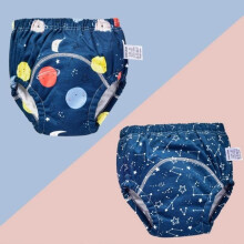 Babytrainingsbroekje Katoen Absorberend Wasbaar Herbruikbaar - FAFEICY - 2 stuks - Wit - Unisex