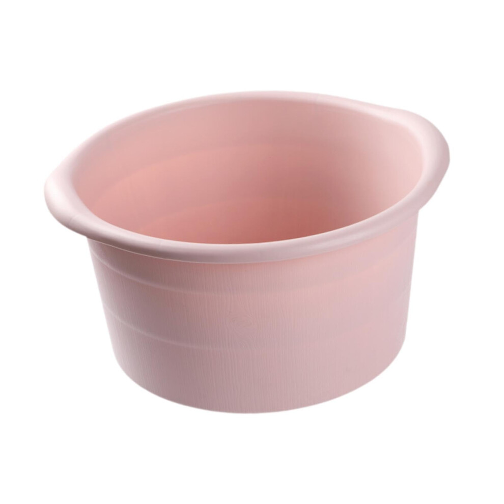 Pink Foot Soaking Tub With Gentle Massage Dots, Large Foot Spa Basin With Handles For Home Spa,
