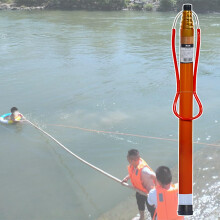 Telescopic Pool Rescue Pole 21.3ft Fiberglass Lifeguard Reach with Reflective Strip for Quick Night Visibility