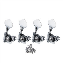 4pcs Bass Tuning Pegs Vintage Open Gear Tuners Chrome 4R RightHanded Stable Precision