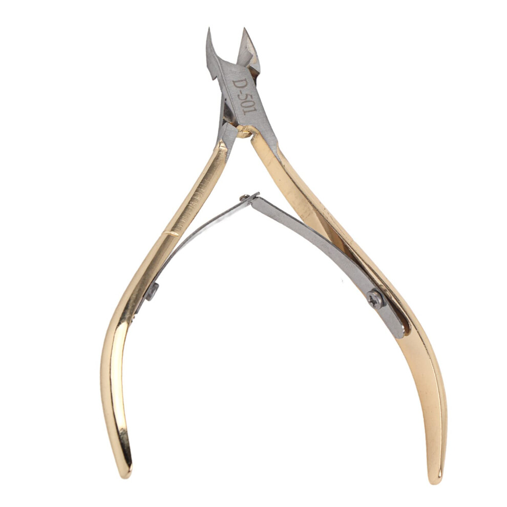 Professional Stainless Steel Cuticle Nippers with Precision Full Jaw Blade for Fingernails and Toenails