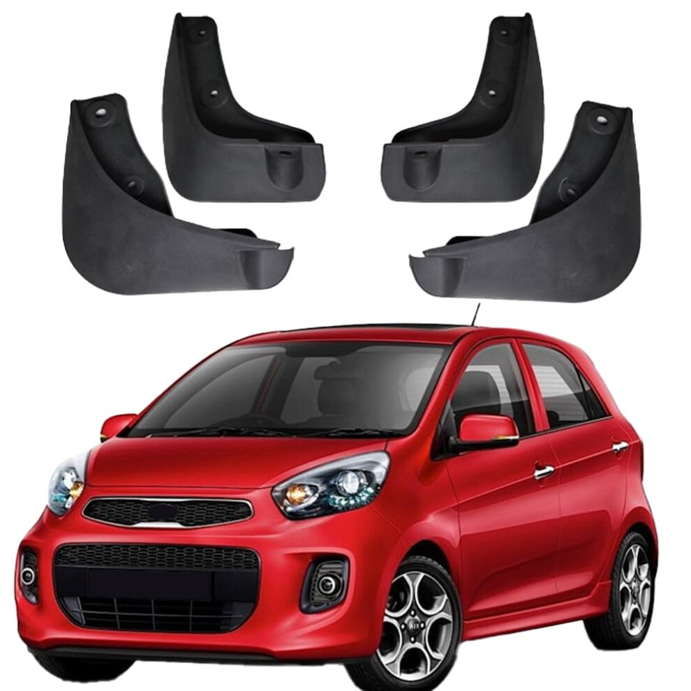 4Pcs Car Mud Flaps Splash Guards Custom Fit For Kia Picanto 20112018 Full Body Protection 9113335660649