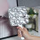 Large Square Hand Held Mirror with Clear Reflection View, Electroplated Silver, 11 x 6.2 Inch 2