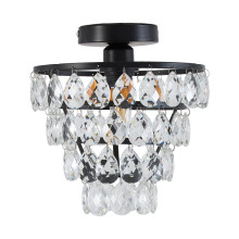 Crystal Ceiling Light, Black