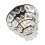 Living And Home Crystal Ceiling Light, Black 3