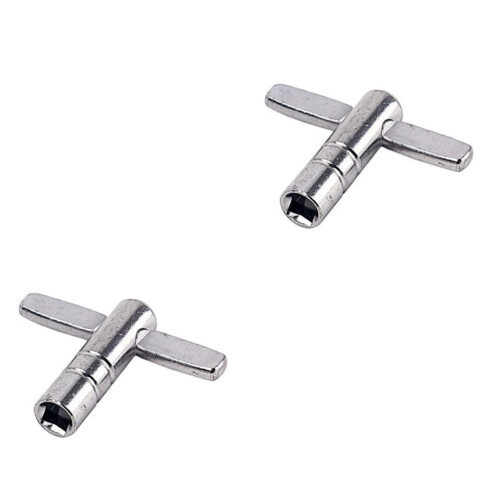 Drum Key Set 4pcs Continuous Motion Wrench for Fast Drumhead Changes Durable Metal Silver