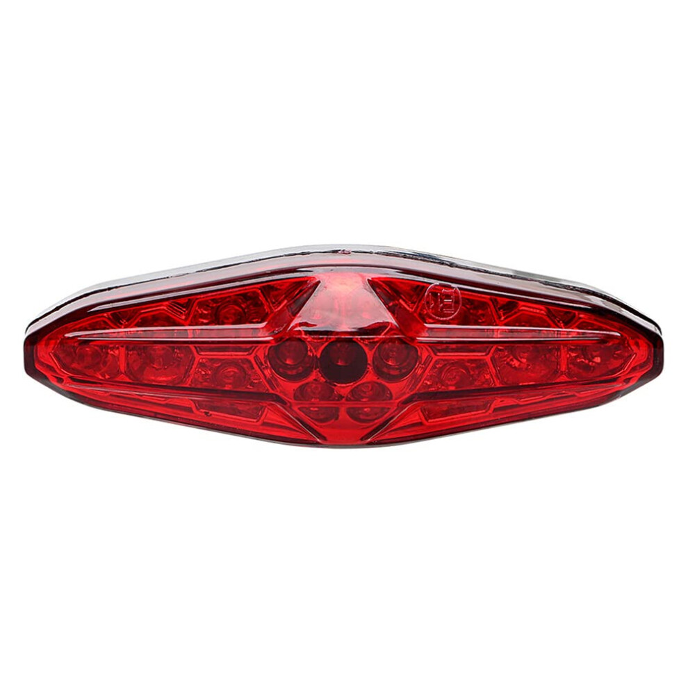 Universal Motorcycle Led Tail With Lens, Bright Rear Brake For Honda Yamaha Harley Kawasaki Suzuki Light/Red 9070919870002