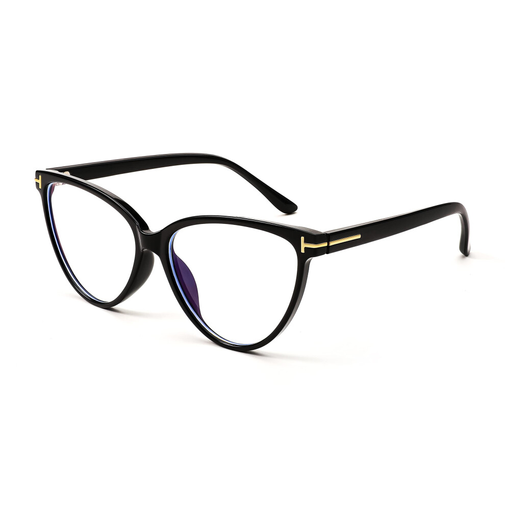 Blue/Light Cat Eye Blocking Glasses For Women And Men Â Lightweight Comfort Eyewear B4088