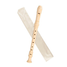 Soprano Recorder Flute for Student and Beginner, Clear Tone Projection, Comfortable Finger Fit, Beige