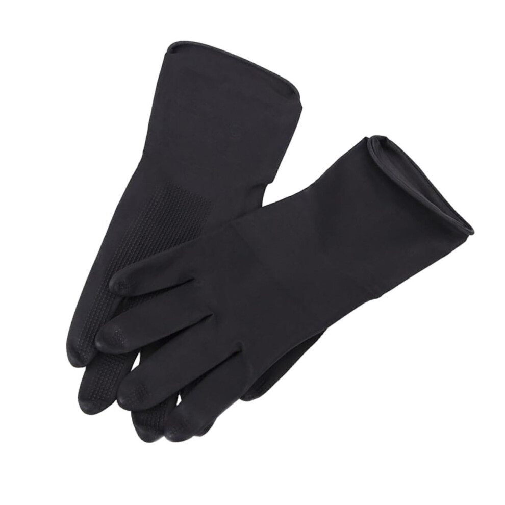 Latex Gloves Small Size Waterproof NonSlip Reusable for Hair Dye Salon and Home Use 5 Pairs