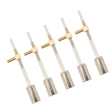 Violin Bow Parts with Ebony Frog Button, Cupronickel Screw and Brass Eyelets for (Color 03)