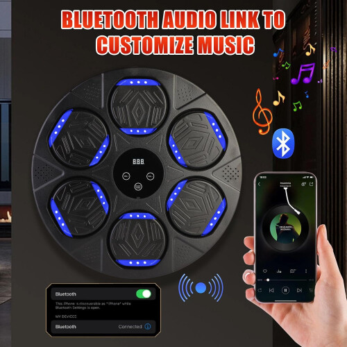 Black Bluetooth Wall-Mounted Music Boxing Machine 2