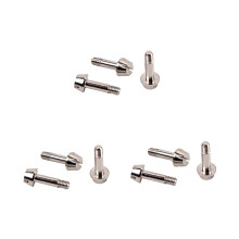 Trumpet Water Key Screws Set, Corrosion‑Resistant Silver Metal, Precision Fit Parts 3x3