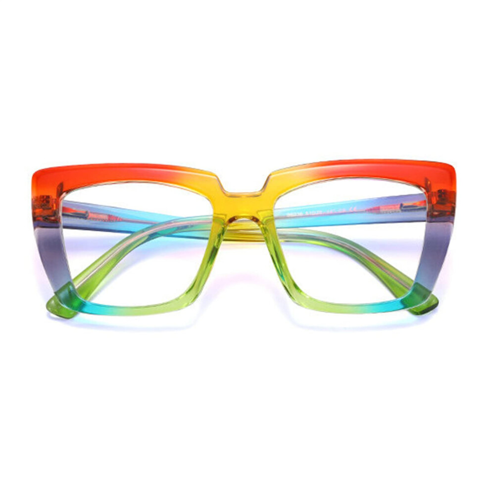 Women's Vintage Cat Eye Reading Glasses 2.25x Clear Magnification Colorful Fashion Readers