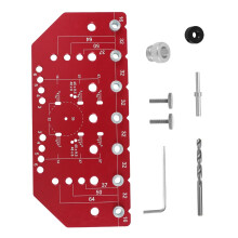Adjustable Cabinet Hardware Jig with Precision Drilling Guide for Hinges Handles and Shelves