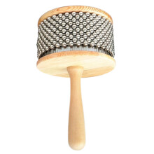 Stainless Steel Cabasa with Wooden Handle, Latin Percussion Instrument for Band and Classroom
