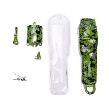 Housing Camouflage Shell for Wahl Clipper 8148 8591, Green Plastic DIY Replacement Cover