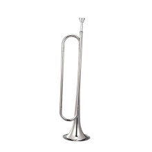 Bb Brass Bugle Trumpet with Mouthpiece, BeginnerFriendly Design and Clear Sound for Band and Scouts