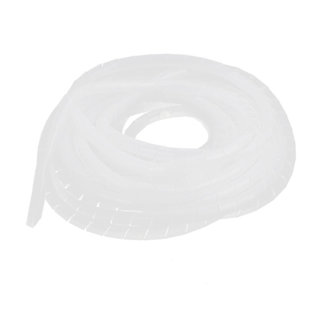 10Mm Spiral Cable Organizer Clear Polyethylene Sleeve For Tangle Wire Management 25Ft 9455672706179