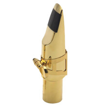 Saxophone Metal Mouthpiece Set Tenor Silver 6 and Gold Lacquer Alto Soprano