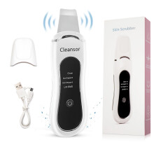 Facial Skin Scrubber Blackhead Remover Spatula with Deep Pore Cleansing Ion and Lift Modes