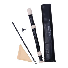 Soprano Recorder in C Key with British Fingering, 8 Hole ABS Flute, Clear Tone, Cleaning Rod and Case