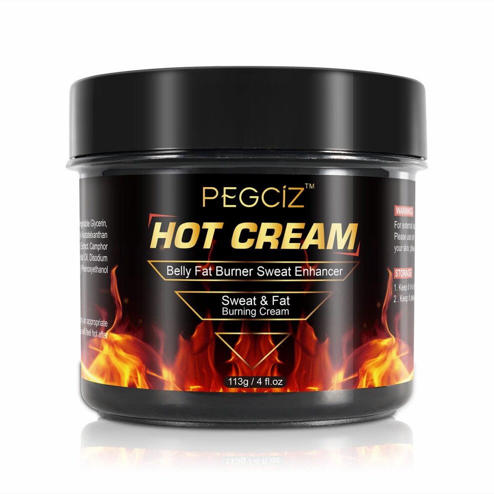 Cream Belly Fat Burner With Natural Sweat Enhancer For Weight Loss And Cellulite Reduction