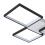 Living And Home 3-Light Adjustable LED Ceiling Light with Remote Control 4