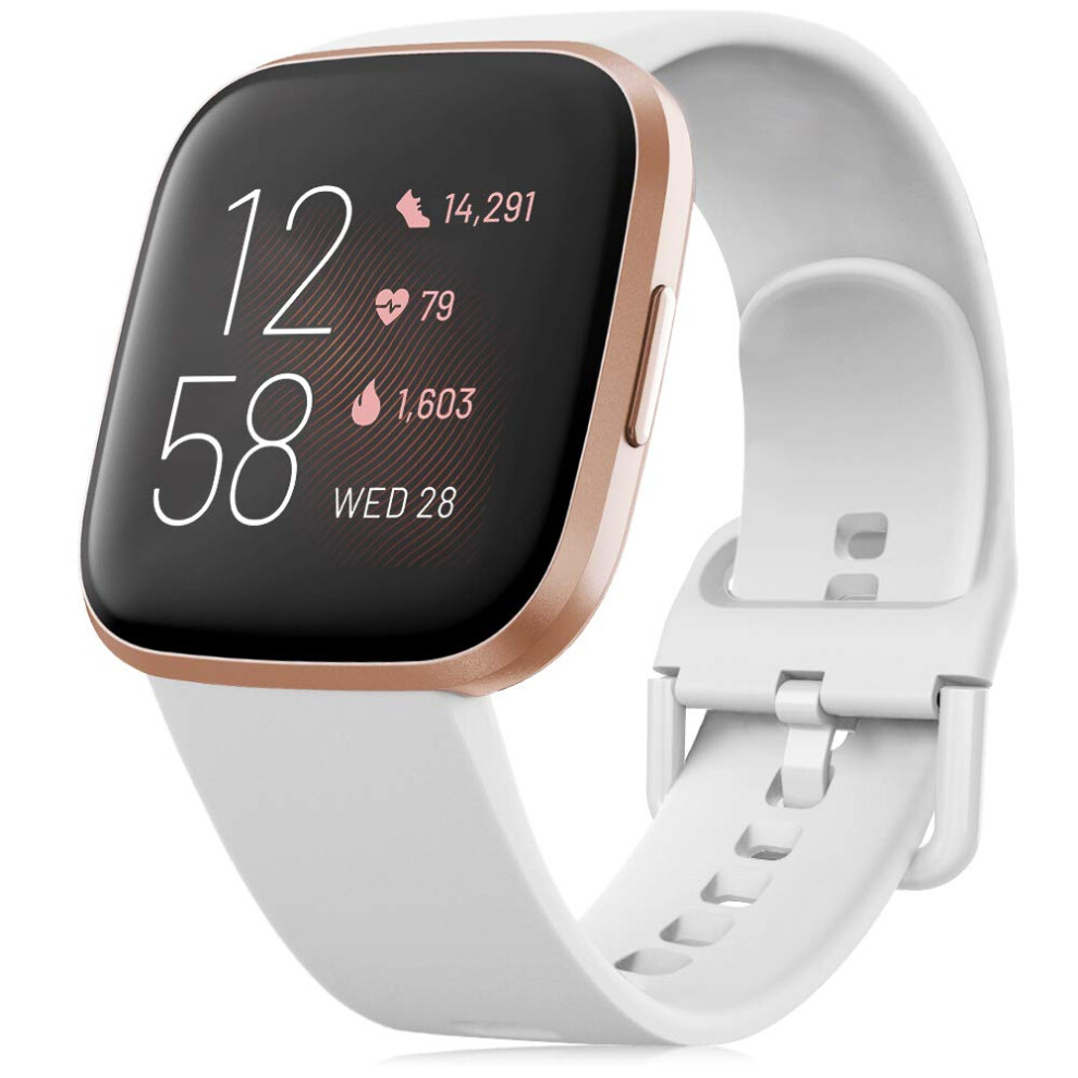 Sweatproof Silicone Sport Band Adjustable Replacement Strap For Fitbit Versa 2 And Versa Lite 9070919871054