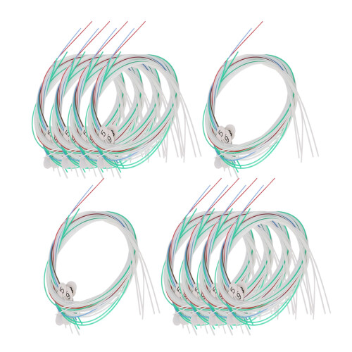 Lyre Harp Strings Replacement Set Durable Multicolor Nylon 10 Pack Accurate Length  Kit