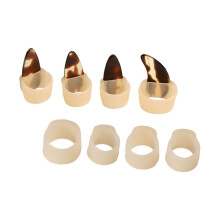 Guzheng Finger Protectors with Comfort Fit Design for Beginners Beige Right Hand Nail Covers