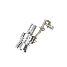 Car Turbo Sound Whistle Aluminum Alloy Exhaust Whistle Universal Fit Silver Turbo Sound Maker