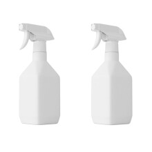 2Pcs Continuous Fine Mist Spray Bottles Leakproof Refillable for Hair Styling Cleaning Gardening