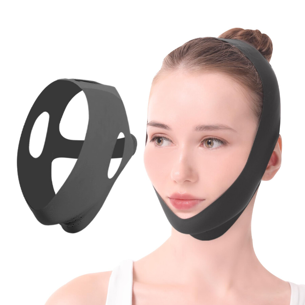 V Line Face Lifting Mask Chin Strap for Double Chin Reduction Overnight Jawline Sculpting
