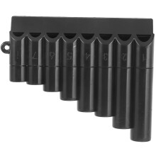 Mini Pan Flute 8 Tube Instrument for Beginners, Clear Tone, Durable ABS Construction, Black