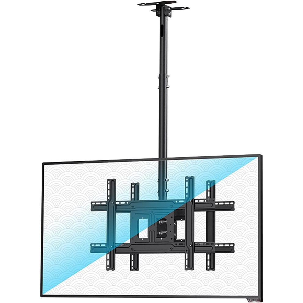 Dual Screen Ceiling TV Mount Bracket for 3255 Inch TVs, 132 lbs Capacity, VESA 600x400