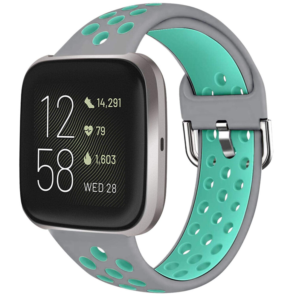Soft Silicone Breathable Sport Strap Replacement Band For Fitbit Versa, Versa 2 And Versa Lite 9113335662155